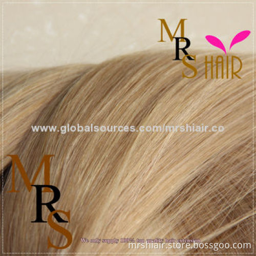 18-inch Light Brown 22# Straight Nano Ring Hair